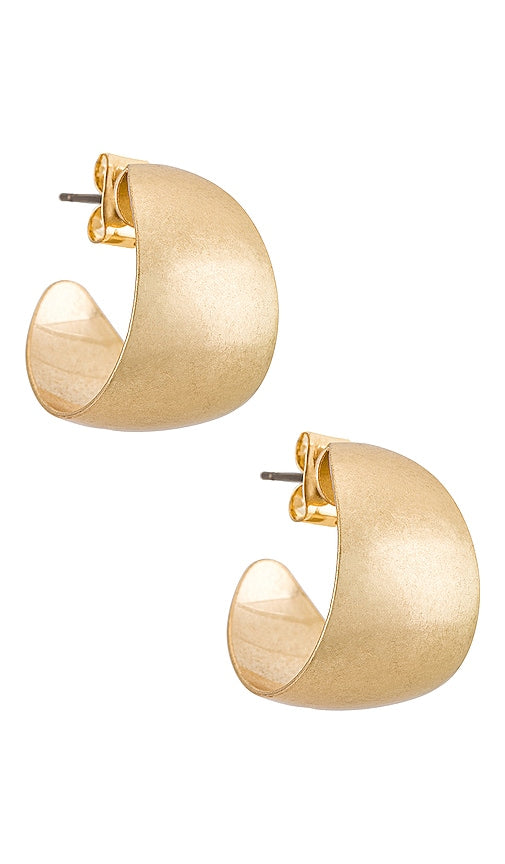 petit moments Melrose Hoop Earring in Metallic Gold