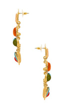 petit moments Multi Stone Earrings in Metallic Gold
