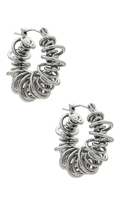 petit moments Riele Earrings in Metallic Silver