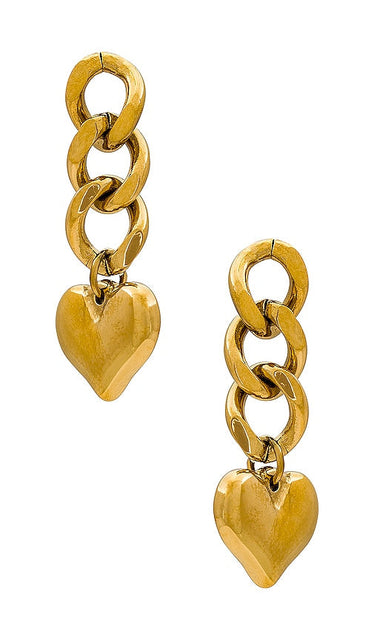 petit moments Romantic Earrings in Metallic Gold