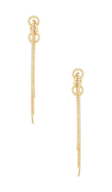 petit moments Vedder Earrings in Metallic Gold