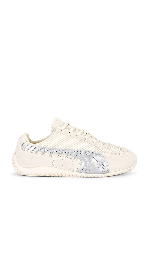 Puma Select Speedcat Premium Sneaker in Ivory | Frosted Ivory & Matte Silver Lifestyle Sneakers for Women