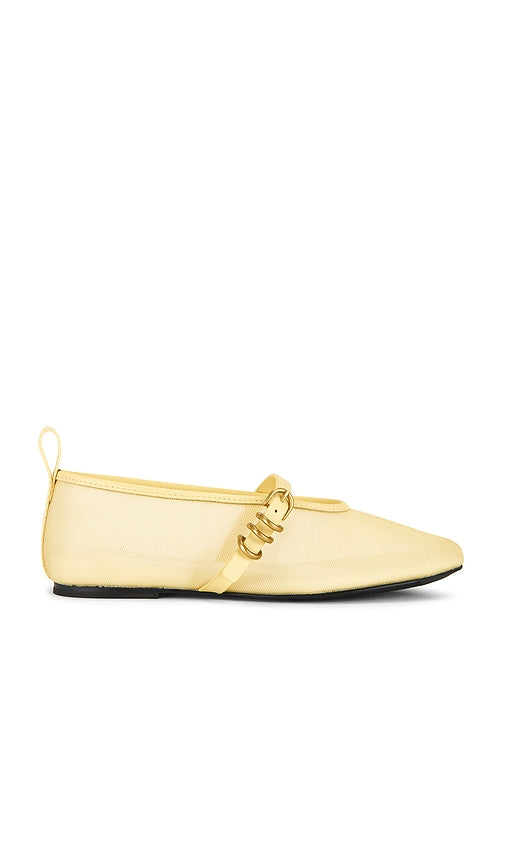 Rag & Bone Spire Mesh Mary Jane in Yellow | Honey Mary Jane Flats for Women