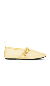 Rag & Bone Spire Mesh Mary Jane in Yellow | Honey Mary Jane Flats for Women