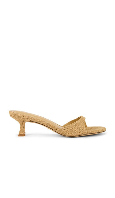 RAYE Astrid Heel in Tan | Jute Heeled Sandals for Women