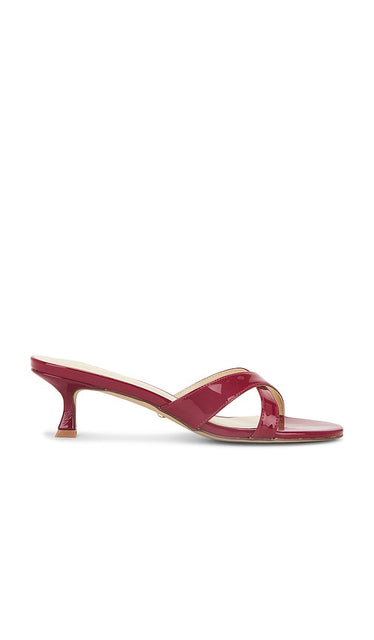 RAYE Carrie Sandal in Red | Cherry Red Heeled Sandals for Women