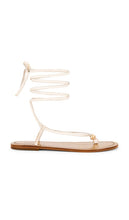 RAYE Eva Sandal in Ivory | Ivory Flat Sandals for Women