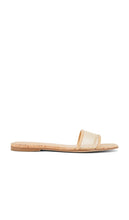 RAYE Hillie Sandal in Neutral | Natural Mesh Flat Sandals for Women