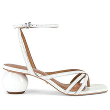RAYE Horizon Heel in White | White Open Toe Heels for Women