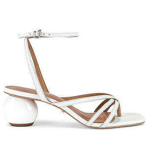 RAYE Horizon Heel in White | White Open Toe Heels for Women