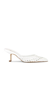 RAYE Ingrid Heel in White | White Pump Heels for Women