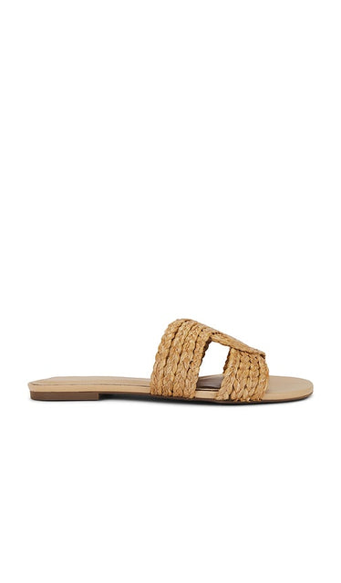 RAYE Kallisto Sandal in Tan | Natural Slides for Women