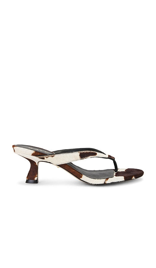 RAYE Kitty Sandal in Cream,Brown