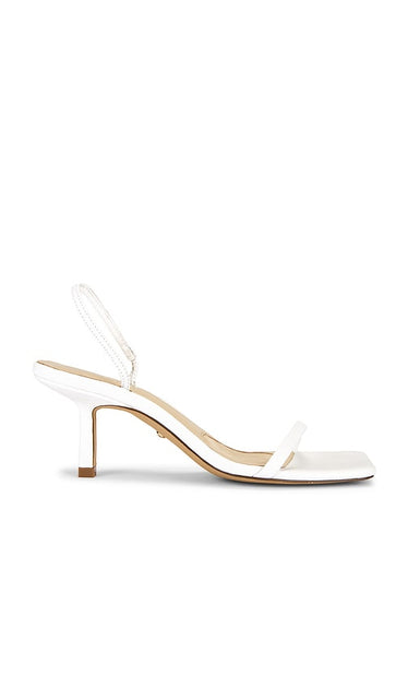 RAYE Linz Sandal in White | White Open Toe Heels for Women
