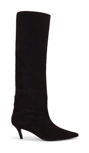 RAYE Liri Boot in Chocolate | Chocolate Brown Heeled Boots for Women