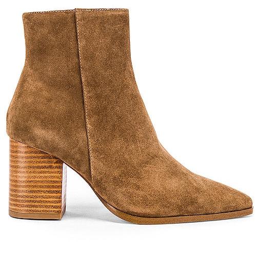 RAYE Merit Bootie in Brown | Toffee Brown Booties for Women