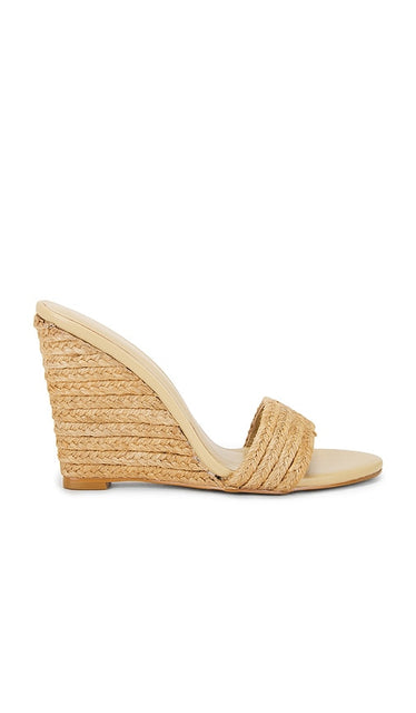 RAYE Mille Wedge in Neutral | Natural Jute Heeled Espadrilles for Women