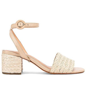RAYE Nava Sandal in Neutral | Natural Heeled Sandals for Women