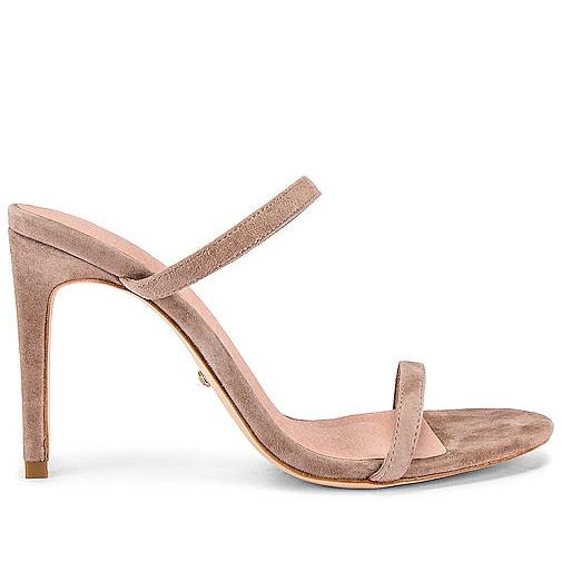 RAYE Nina Heel in Nude | Tan Open Toe Heels for Women