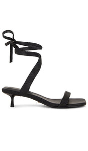 RAYE Ore Heel in Black | Black Strappy Sandals for Women