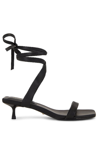 RAYE Ore Heel in Black | Black Strappy Sandals for Women