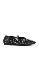 RAYE Oriya Flat in Black | Black Black Flats for Women