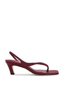 RAYE Prue Sandal in Burgundy | Burgundy Sling Back Heels for Women