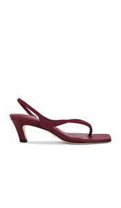 RAYE Prue Sandal in Burgundy | Burgundy Sling Back Heels for Women