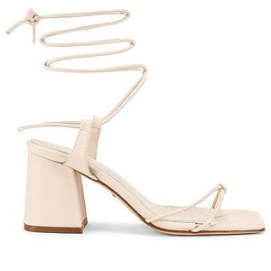 RAYE Voyage Heel in Cream | Bone White Heeled Sandals for Women