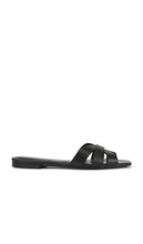 RAYE x Emma Rose Almodovar Flat in Black | Black Flat Sandals for Women