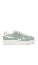 Reebok Club C Double Revenge Sneaker in Sage | Hybrid Green & Chalk Lifestyle Sneakers for Women
