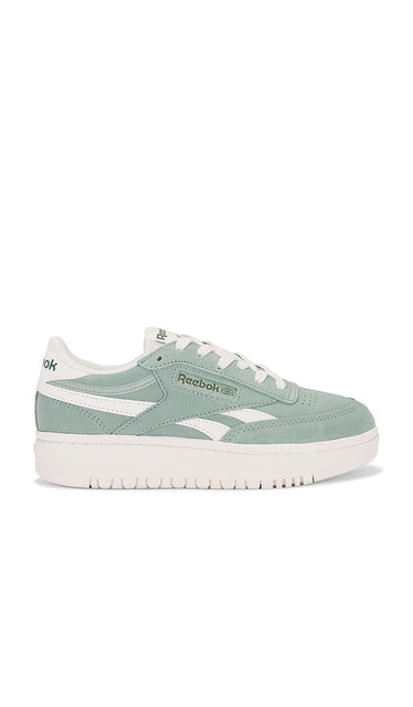 Reebok Club C Double Revenge Sneaker in Sage | Hybrid Green & Chalk Lifestyle Sneakers for Women