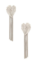retrofete Anthurium Crystal Drop Earring in Metallic Silver
