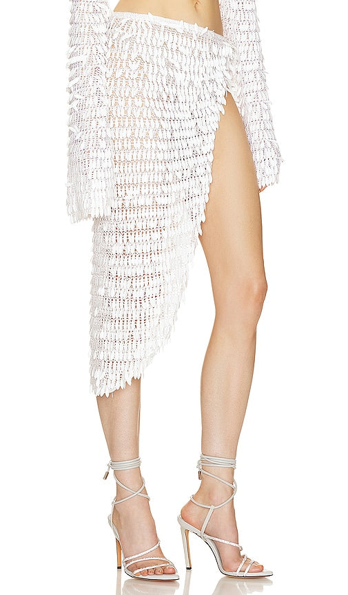 retrofete Brasilia Crochet Pareo in White