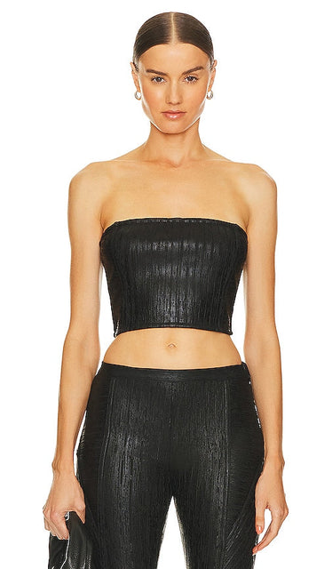 retrofete Evey Knit Top in Black - retrofete Haut en tricot Evey en noir - Retrofete Evey 黑色针织上衣 - retrofete Evey Strickoberteil in Schwarz - Retrofete EVEY 니트 탑 - retrofete Evey Top in maglia nero