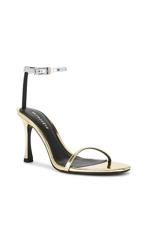 retrofete Fowla Sandal in Metallic Silver