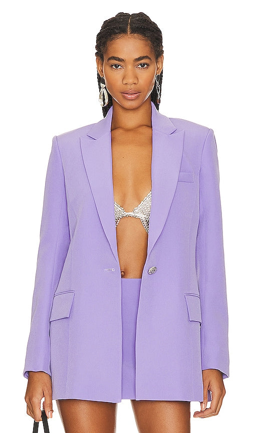retrofete Kristen Blazer in Lavender - retrofete Kristen Blazer en lavande - 薰衣草色复古 Kristen Blazer - retrofete Kristen Blazer in Lavendel - Retrofete 크리스틴 블레이저 라벤더 컬러 - retrofete Kristen Blazer in lavanda