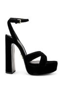 retrofete Melodia Platform Sandal in Black | Black Platform Heels for Women