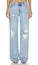 retrofete Ophir Wide Leg in Blue - retrofete Ophir jambe large en bleu - 蓝色复古 Ophir 阔腿裤 - retrofete Ophir Wide Leg in Blau - Retrofete Ophir 와이드 레그 in 블루 - retrofete Ophir gamba larga in blu