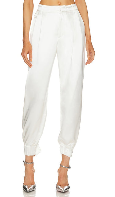 retrofete Rocky Pant in White - Pantalon Rocky rétrofete en blanc - 白色复古 Rocky 长裤 - retrofete Rocky Pant in Weiß - Retrofete 록키팬츠 - retrofete Rocky Pant in bianco