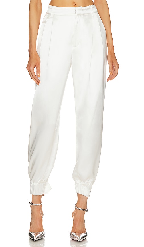 retrofete Rocky Pant in White - Pantalon Rocky rétrofete en blanc - 白色复古 Rocky 长裤 - retrofete Rocky Pant in Weiß - Retrofete 록키팬츠 - retrofete Rocky Pant in bianco