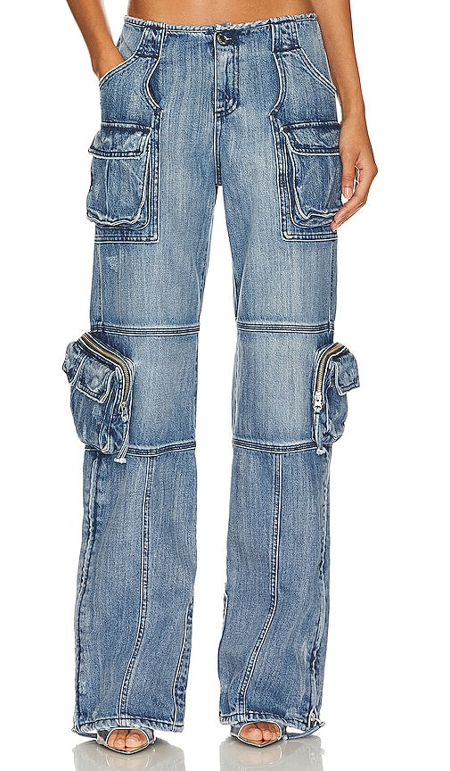 retrofete Tammy Cargo Jean in Blue