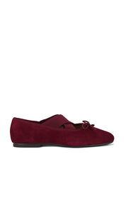 Sam Edelman Arya Flat in Burgundy | French Merlot Ballet Flats for Women