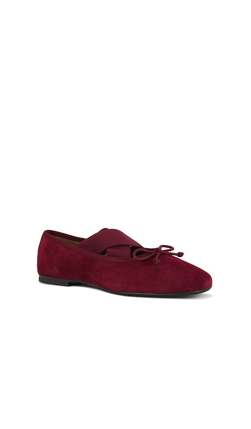 Sam Edelman Arya Flat in Burgundy