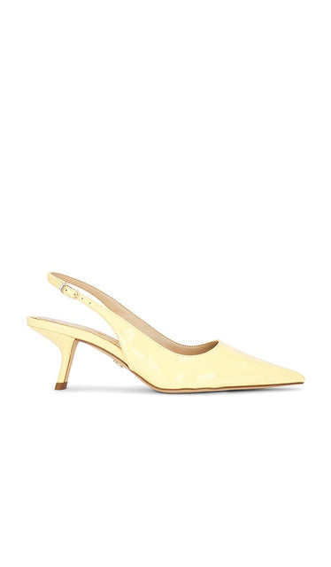 Sam Edelman Bianka Sling Back Heel in Lemon | Buttercup Sling Back Heels for Women