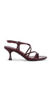 Sam Edelman Riana Sandal in Burgundy | French Merlot Strappy Heels for Women