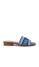 Sam Edelman Stevie Sandal in Navy | Navy Multi Slides for Women