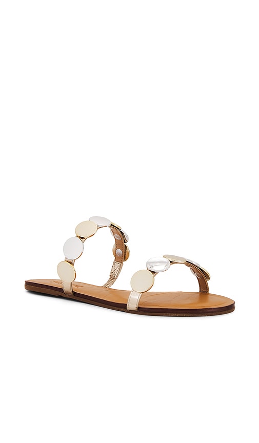 Schutz Acacia Sandal in Metallic Neutral