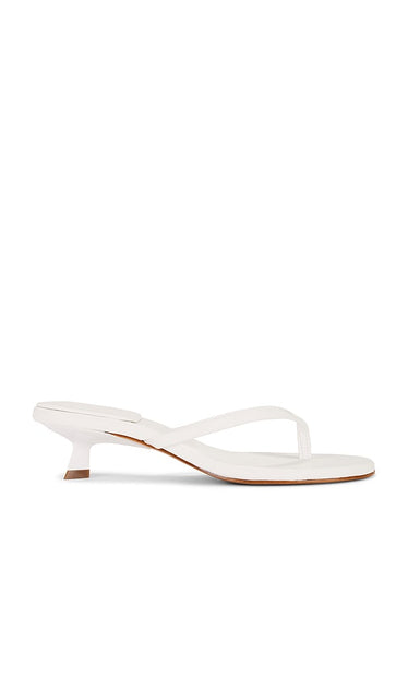 Schutz Carolyn Sandal in White | White Heeled Sandals for Women