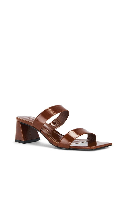 Schutz Chantal Mid Sandal in Brown